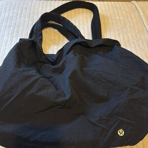 lululemon athletica Black Duffel Bag Durable Sports Gear